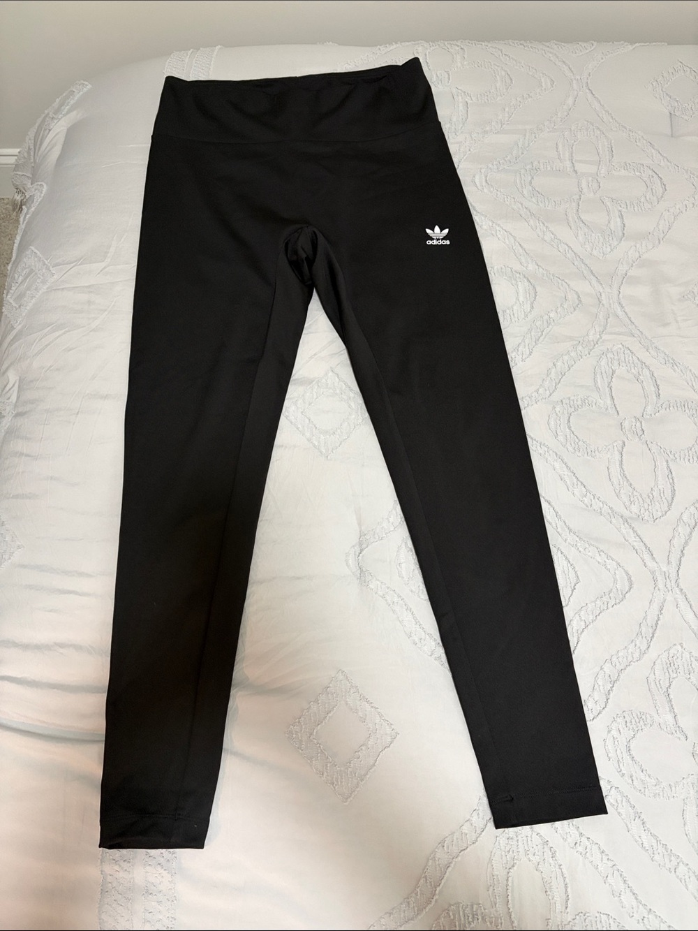 adidas Black High-Waist Trefoil Leggings